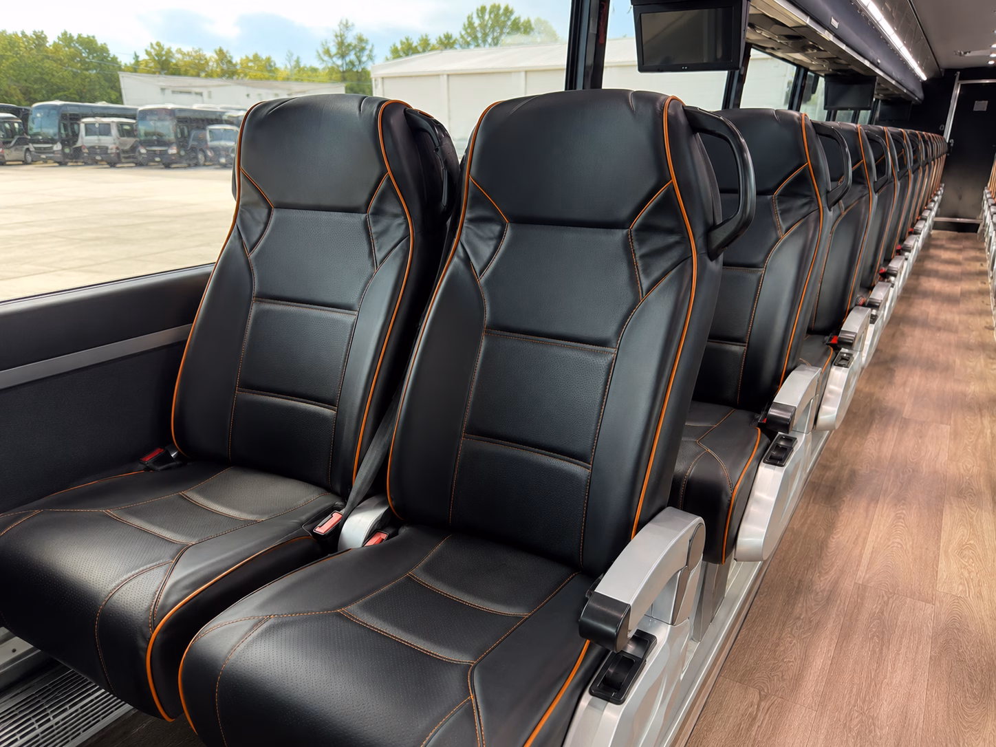 gresham charter bus rental interior
