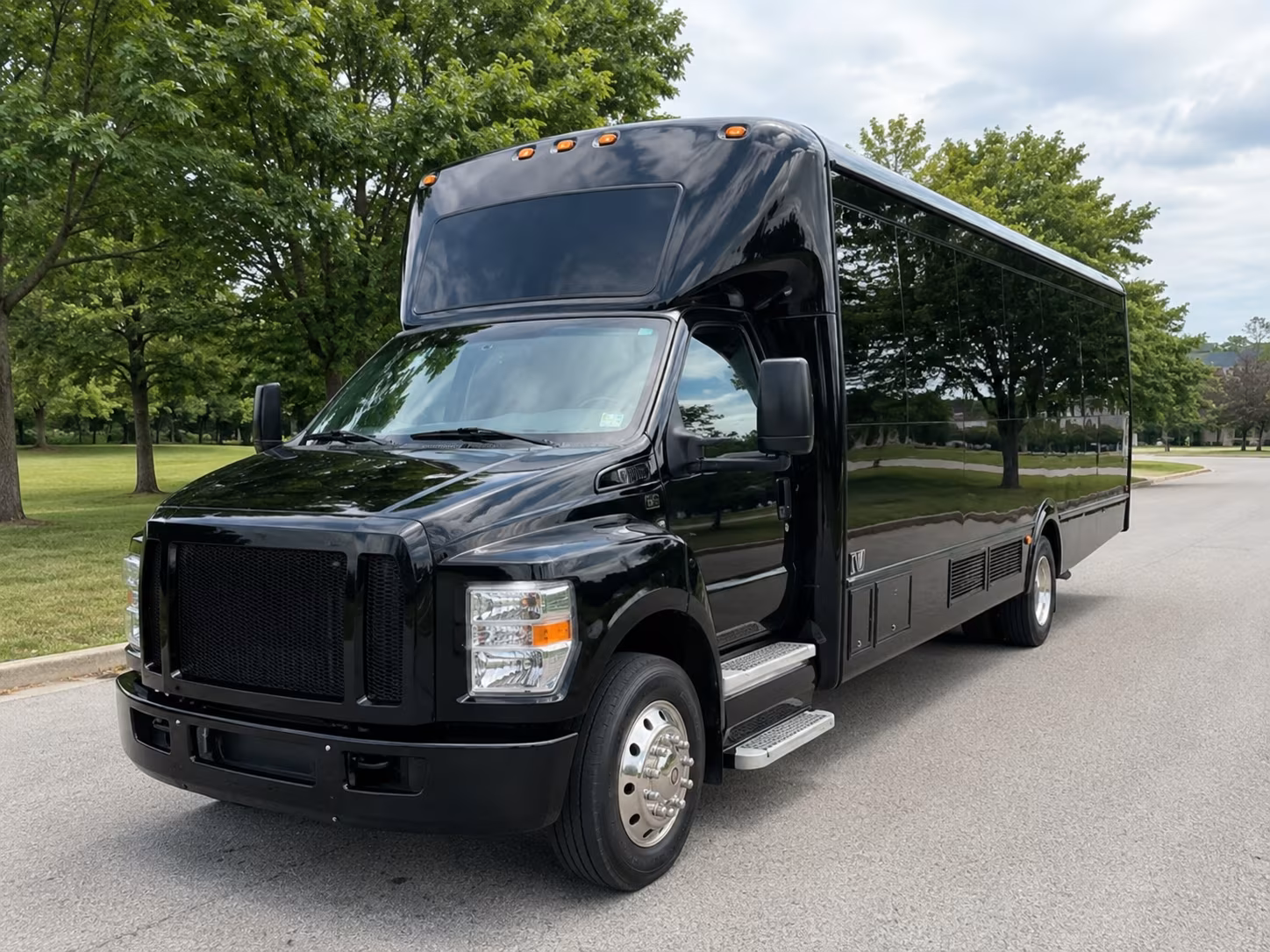 party buses for prom night groups heading into downtown portland